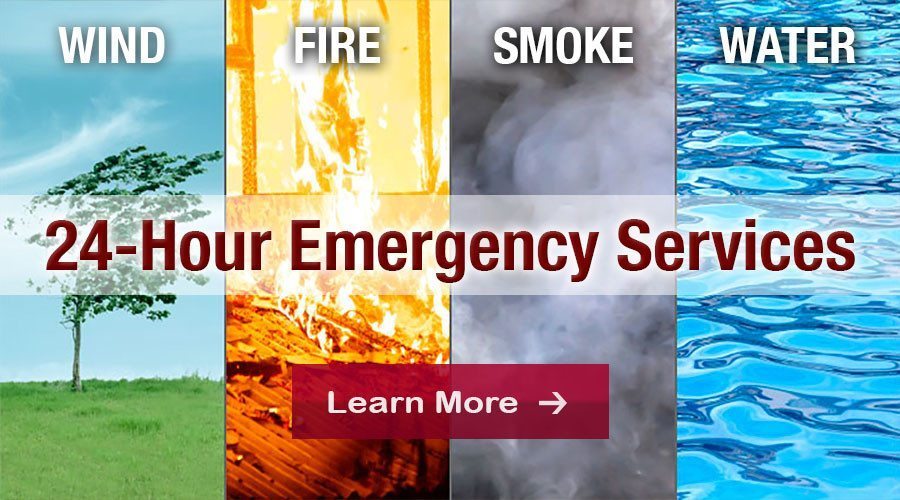 24 Hour Emergency Restoration Services Wind Fire Smoke Storm Sewage Water